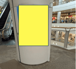 モール内広告 柱巻き