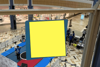 モール内広告 ガラス面シール