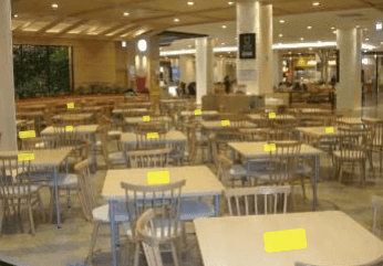 モール内広告 フードコート