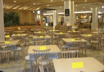 モール内広告 フードコート