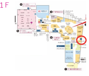 モール内広告 エレベーターの図面・フロアマップ