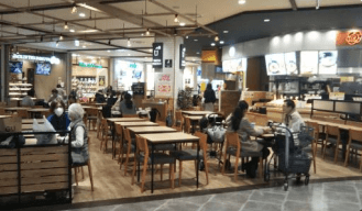 モール内広告 フードコート