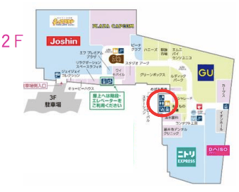 モール内広告 トイレ内ステッカーの図面・フロアマップ1