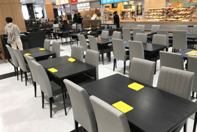 モール内広告 フードコート