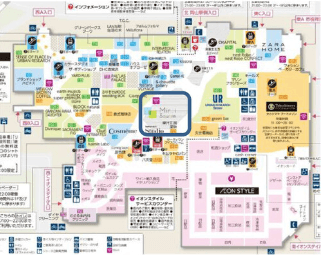 モール内広告 大型バナーの図面・フロアマップ