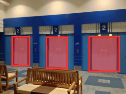 モール内広告 エレベーター