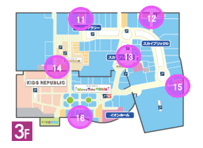 モール内広告 化粧室の図面・フロアマップ1