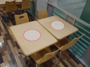 モール内広告 フードコート1