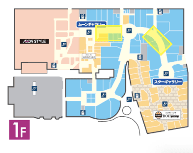 モール内広告 デジタルサイネージの図面・フロアマップ
