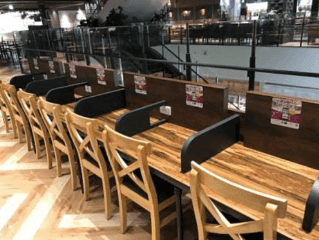 モール内広告 フードコートテーブルシール