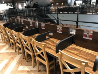 モール内広告 フードコートテーブルシール