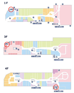 モール内広告 授乳室の図面・フロアマップ