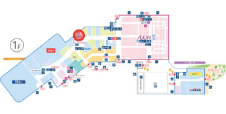 モール内広告 エレベーターの図面・フロアマップ