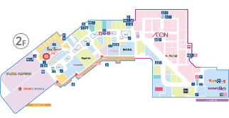モール内広告 ポスター(1枠分)の図面・フロアマップ