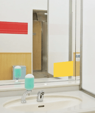 モール内広告 化粧室