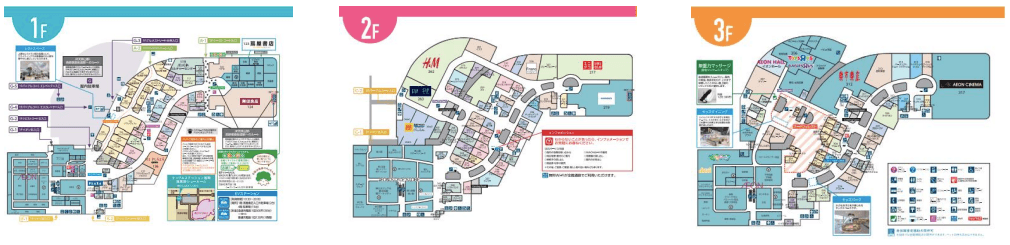 モール内広告 ベビールームの図面・フロアマップ
