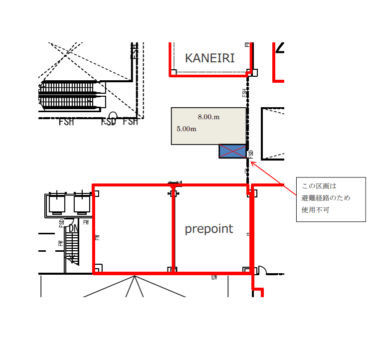 カネイリ横広場の図面・フロアマップ1