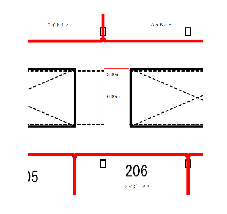 中央ブリッジ(ASBee前)の図面・フロアマップ1