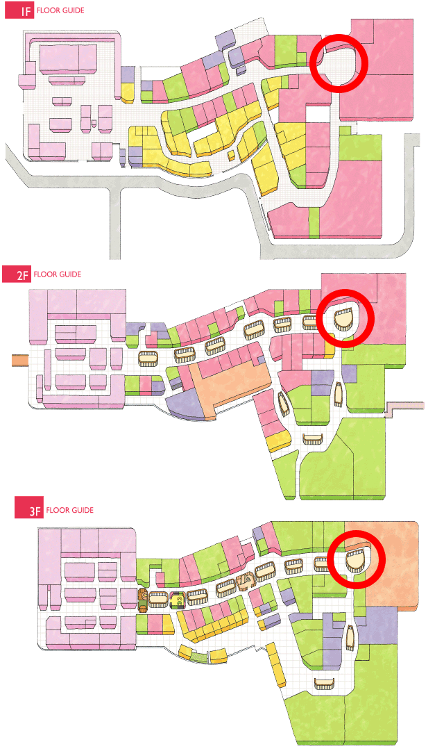 モール内広告 柱巻き 1F2