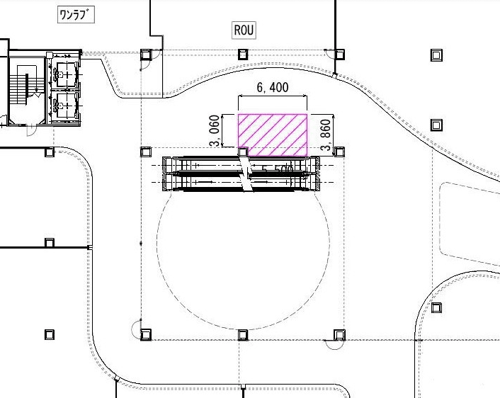 1F 西エスカレーター横の図面・フロアマップ1