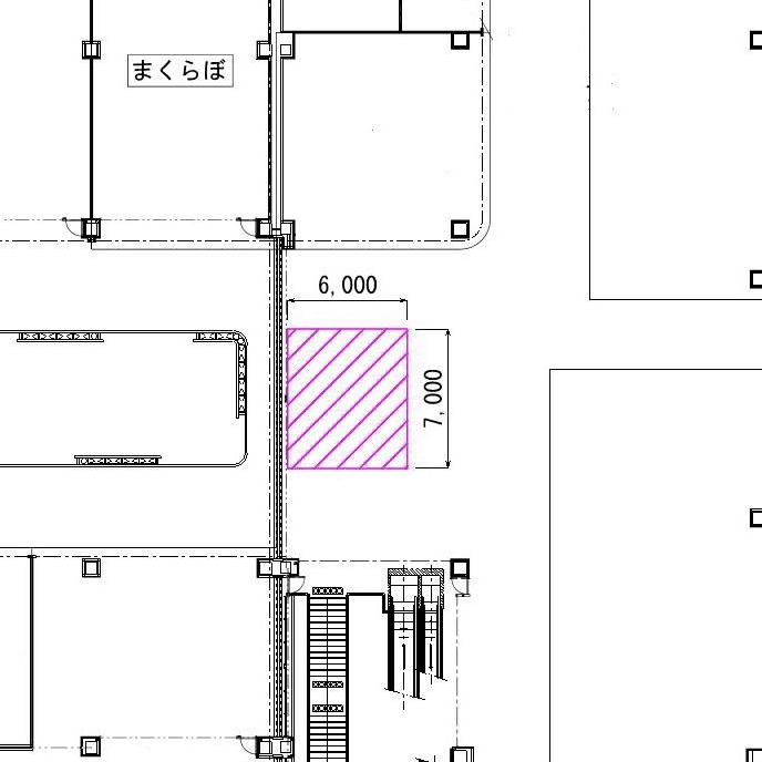 2F 東側広場の図面・フロアマップ1