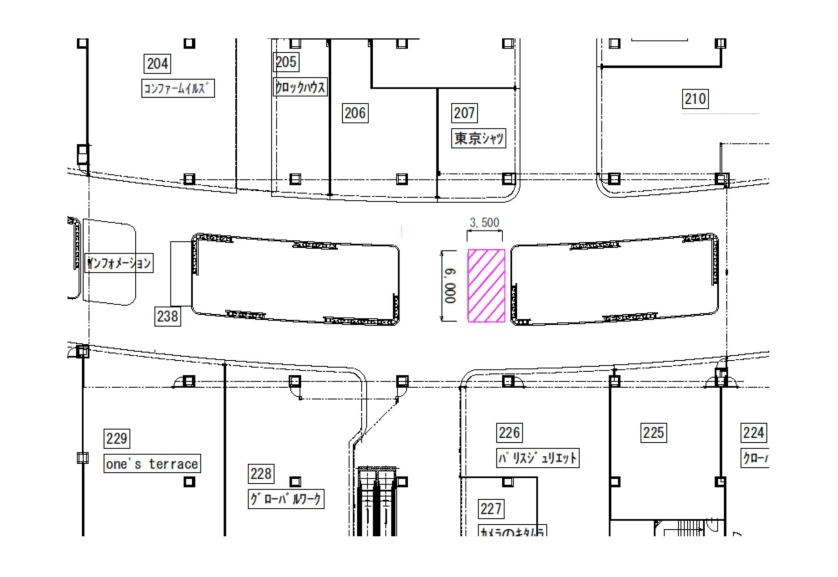 2F 中央ブリッジの図面・フロアマップ1