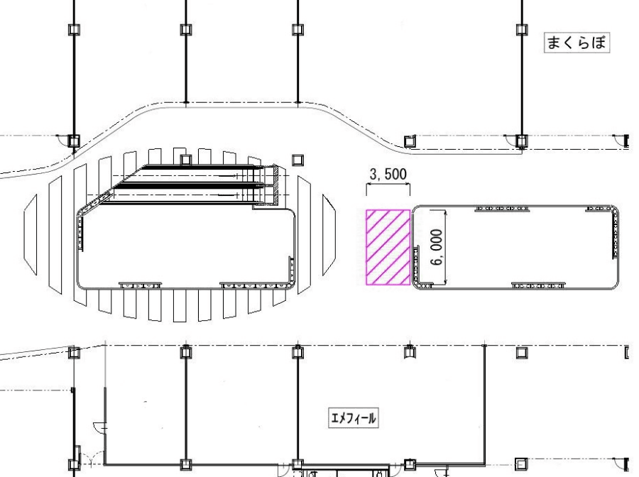 2F 東ブリッジの図面・フロアマップ1