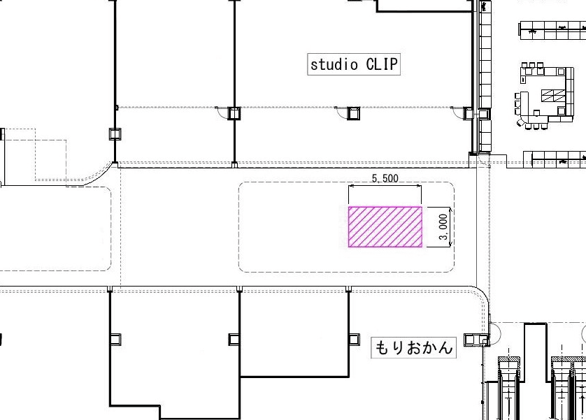 1F 東側共用通路の図面・フロアマップ1