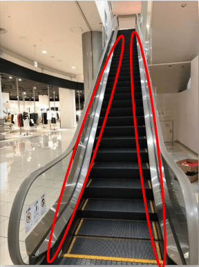 モール内広告 エスカレーター 1F1