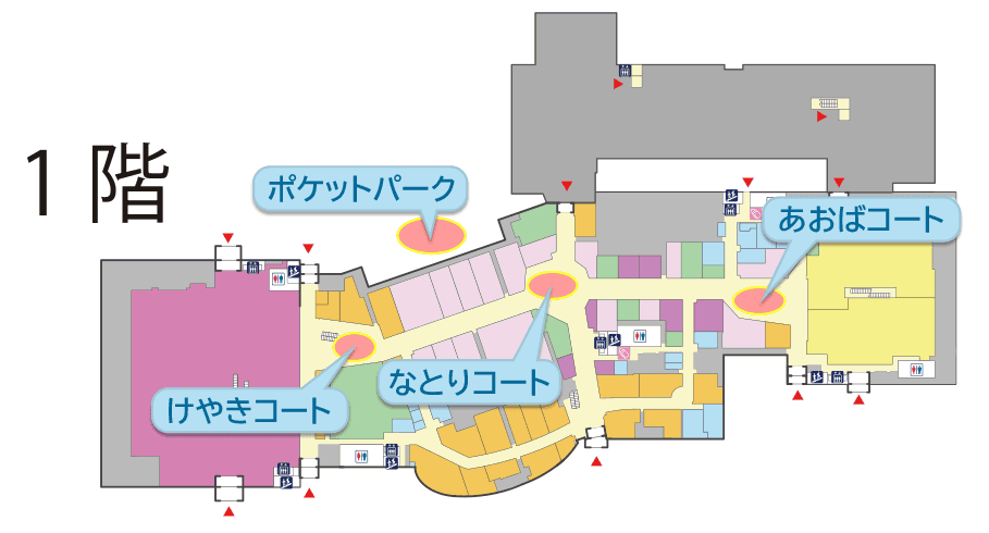 1Fポケットパークの図面・フロアマップ