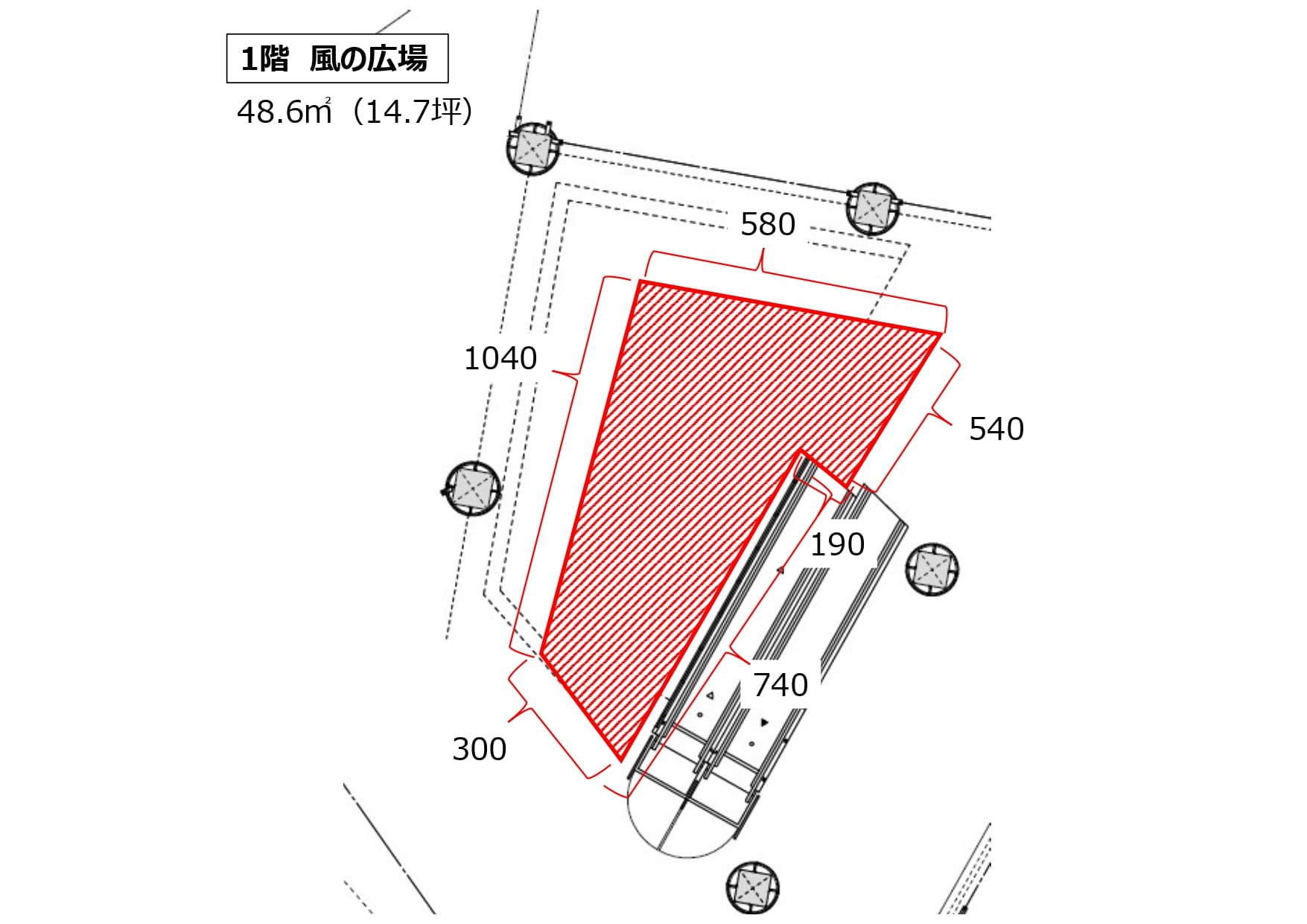 1F 風の広場の図面・フロアマップ