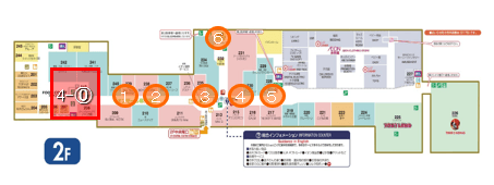 モール内広告 吹き抜けガラスの図面・フロアマップ