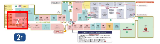 モール内広告 フードコートの図面・フロアマップ