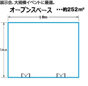 専門店街2Fイオンホールの図面・フロアマップ1