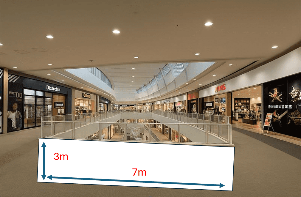 3階センターブリッジ(ムラサキスポーツ前)