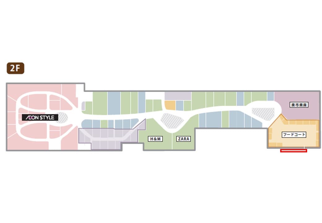 モール内広告 大型サイネージの図面・フロアマップ