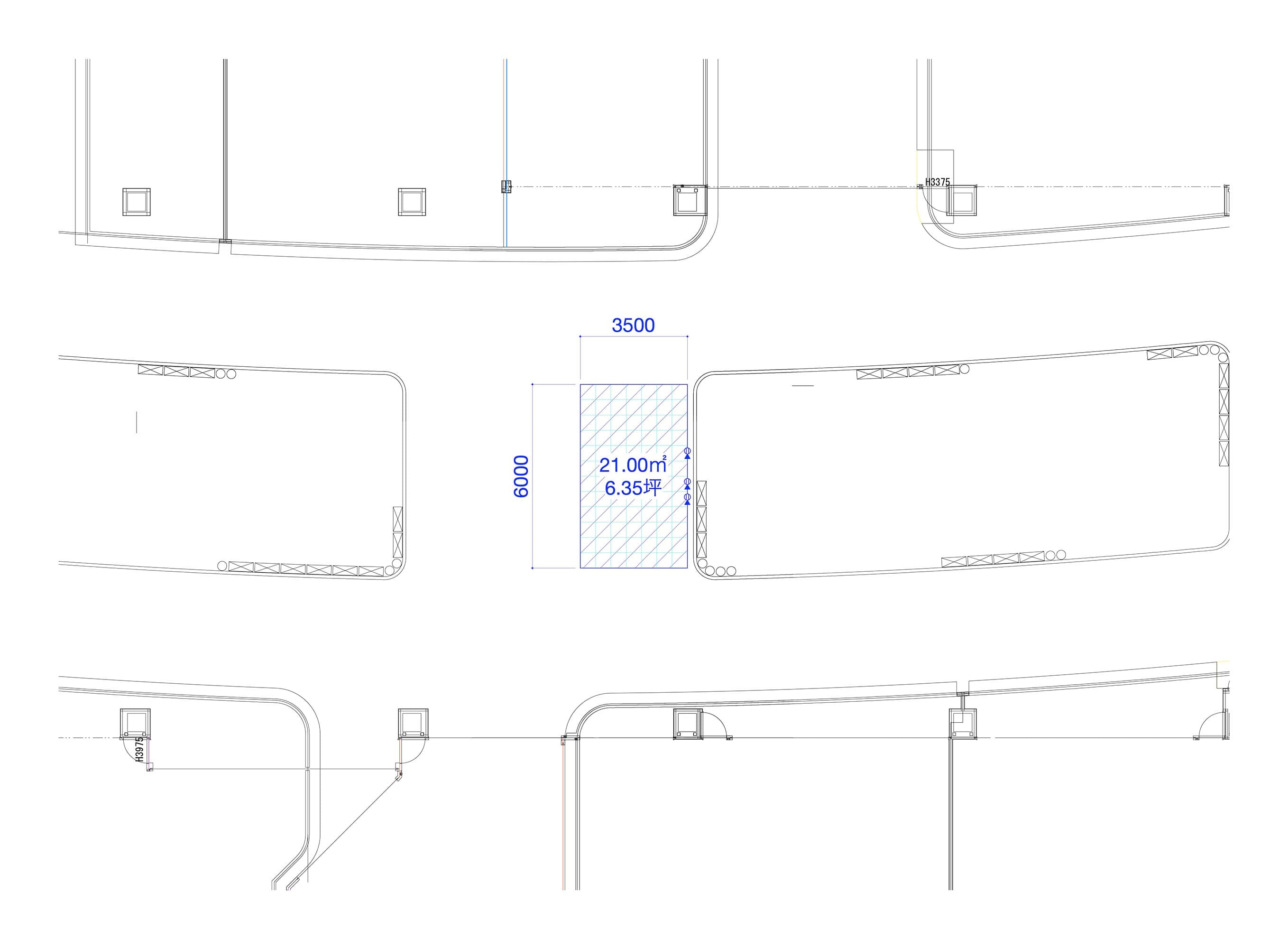 2F 中央ブリッジの図面・フロアマップ1