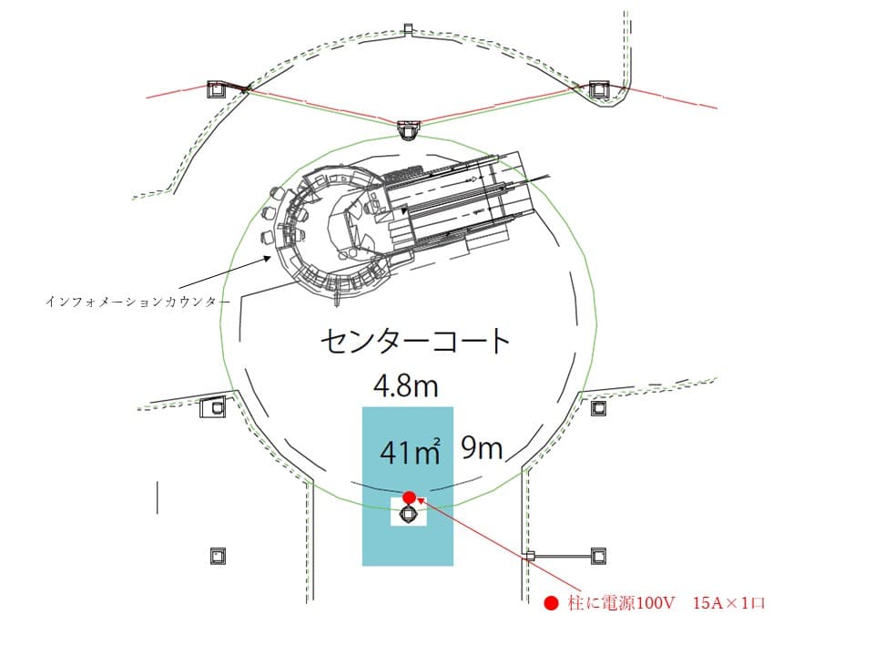 センターコートの図面・フロアマップ1