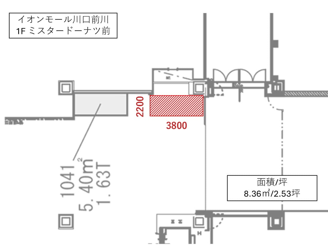 ミスタードーナツ前の図面・フロアマップ