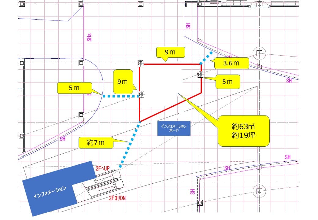 センターコートの図面・フロアマップ