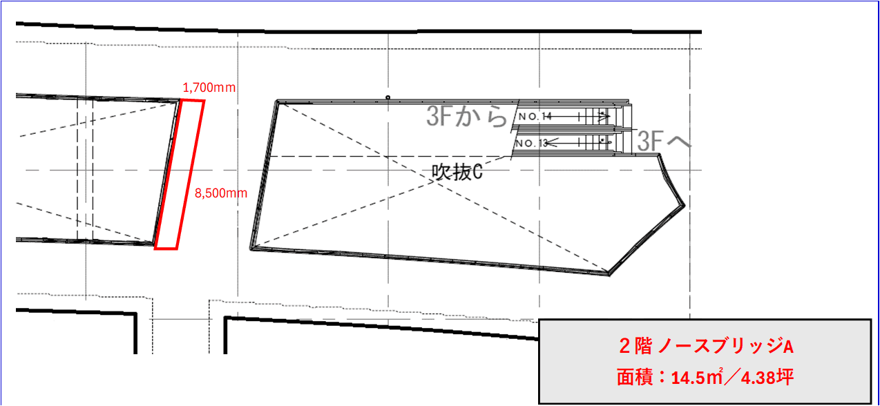 2階 ノースブリッジA(R-YOMA前)の図面・フロアマップ1