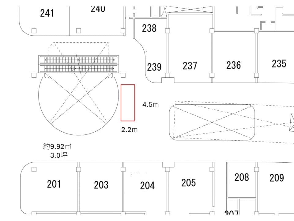 2F リリーコート(専門店側)の図面・フロアマップ