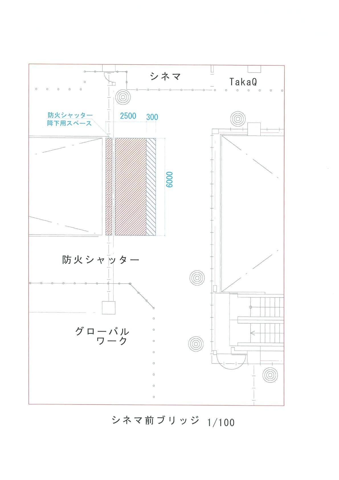 シネマ前ブリッジの図面・フロアマップ1