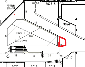 3F 祭広場吹抜けの図面・フロアマップ
