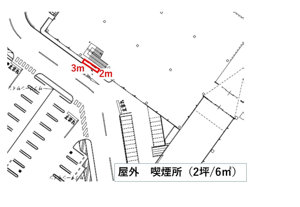 屋外 喫煙所の図面・フロアマップ