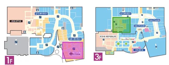 モール内広告 1Fフードコートの図面・フロアマップ