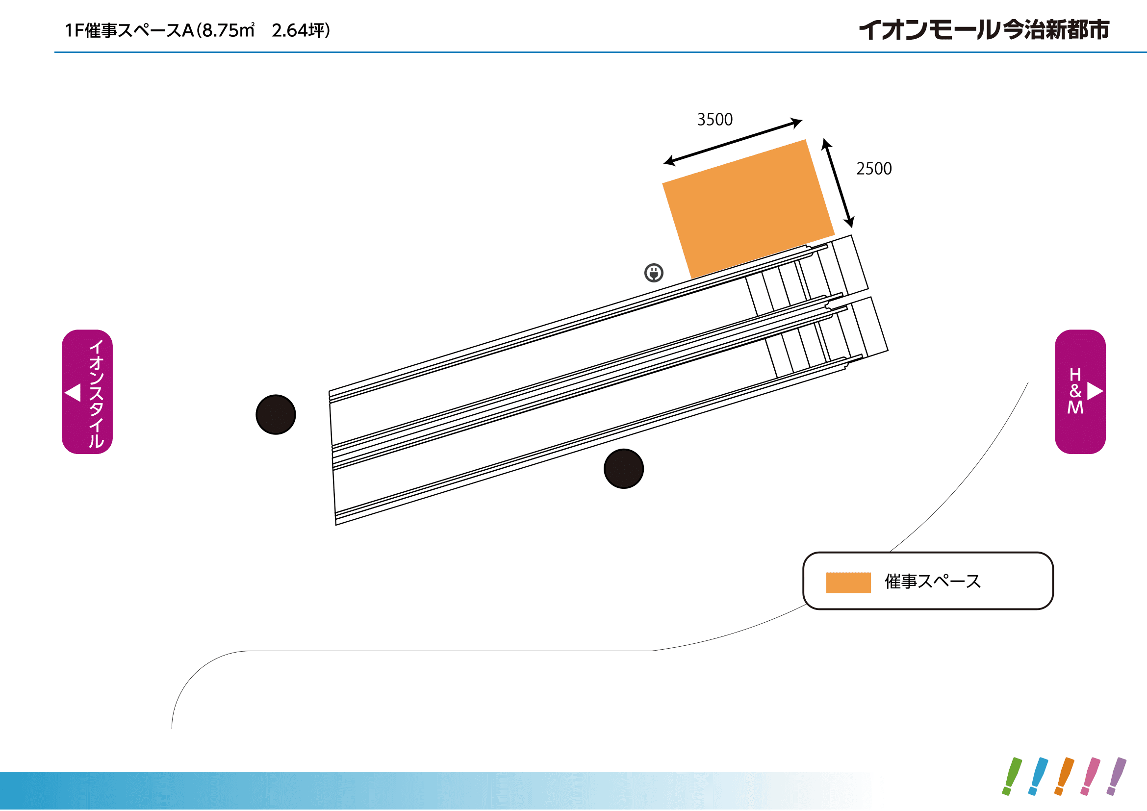 スペースA(1F そよ風コート)の図面・フロアマップ1