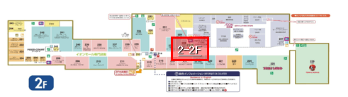 モール内広告 デジタルサイネージ(縦型)の図面・フロアマップ1