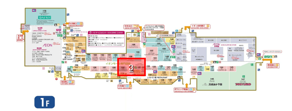 モール内広告 デジタルサイネージ(横型)の図面・フロアマップ