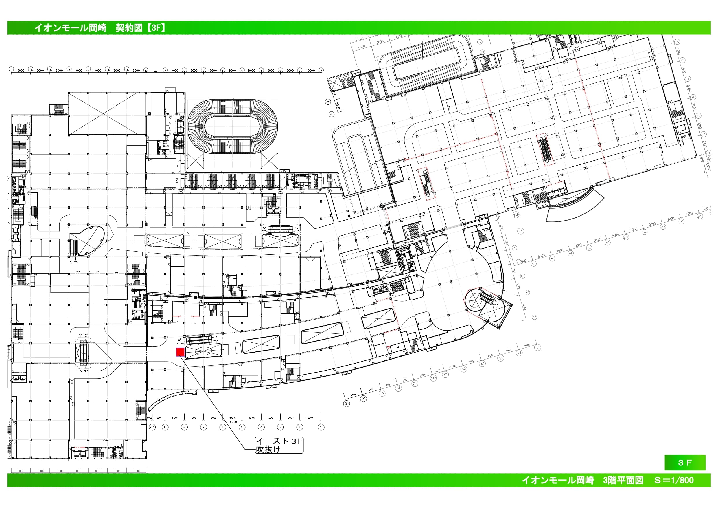 3F ホビーゾーン前の図面・フロアマップ